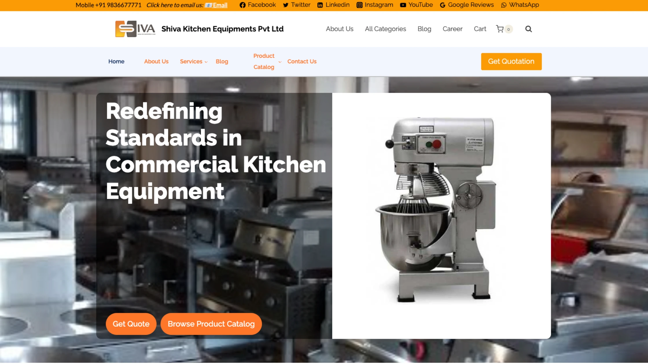 SEO Case Study for Shiva Kitchen Equipments: Traffic, Speed & Ranking Boost-KaliNova Ai-Shiva kitchen Equipments Pvt Ltd